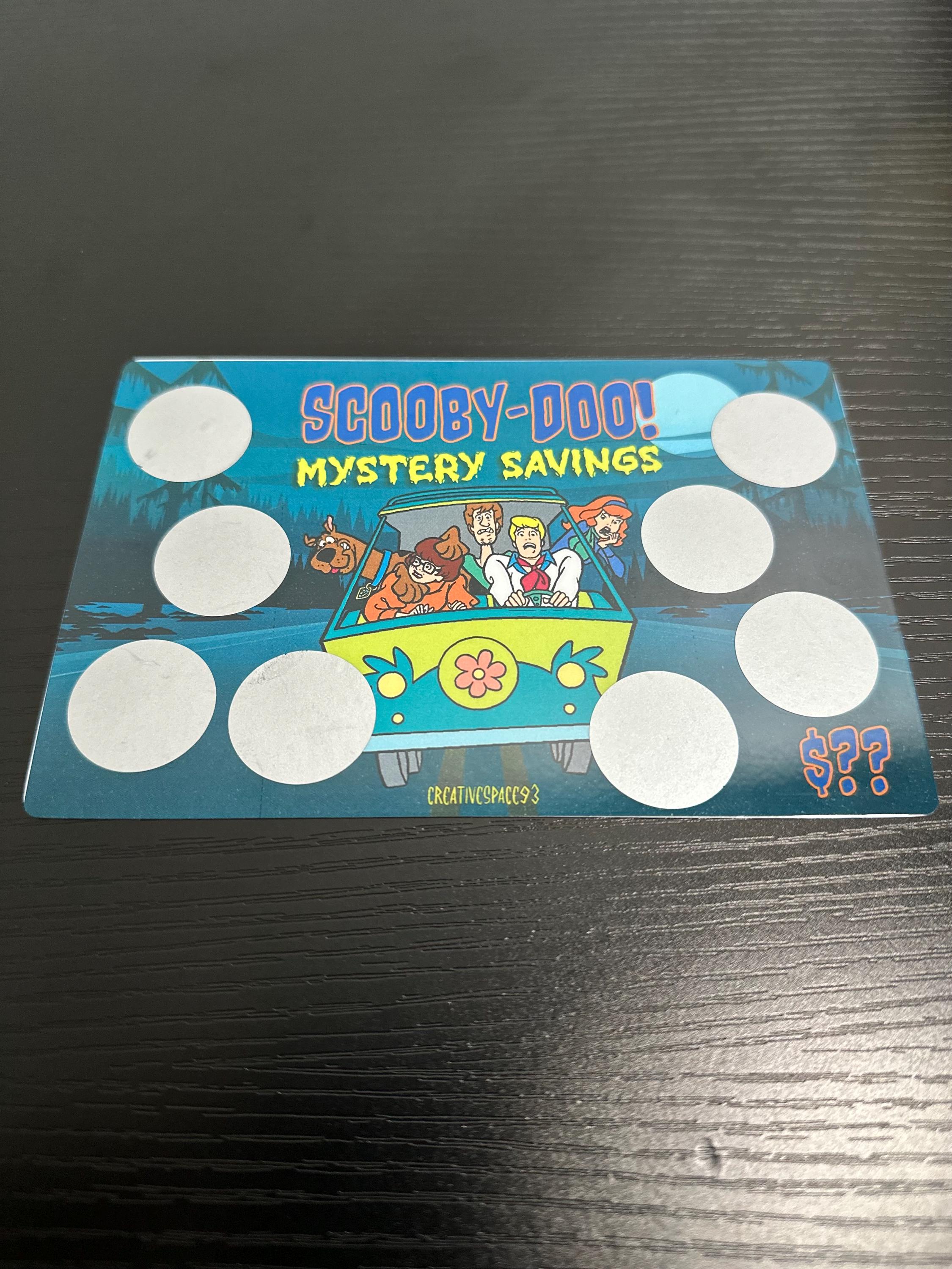 Mystery Savings | Scooby & Gang Scratch-Off | Custom Savings Challenge ...