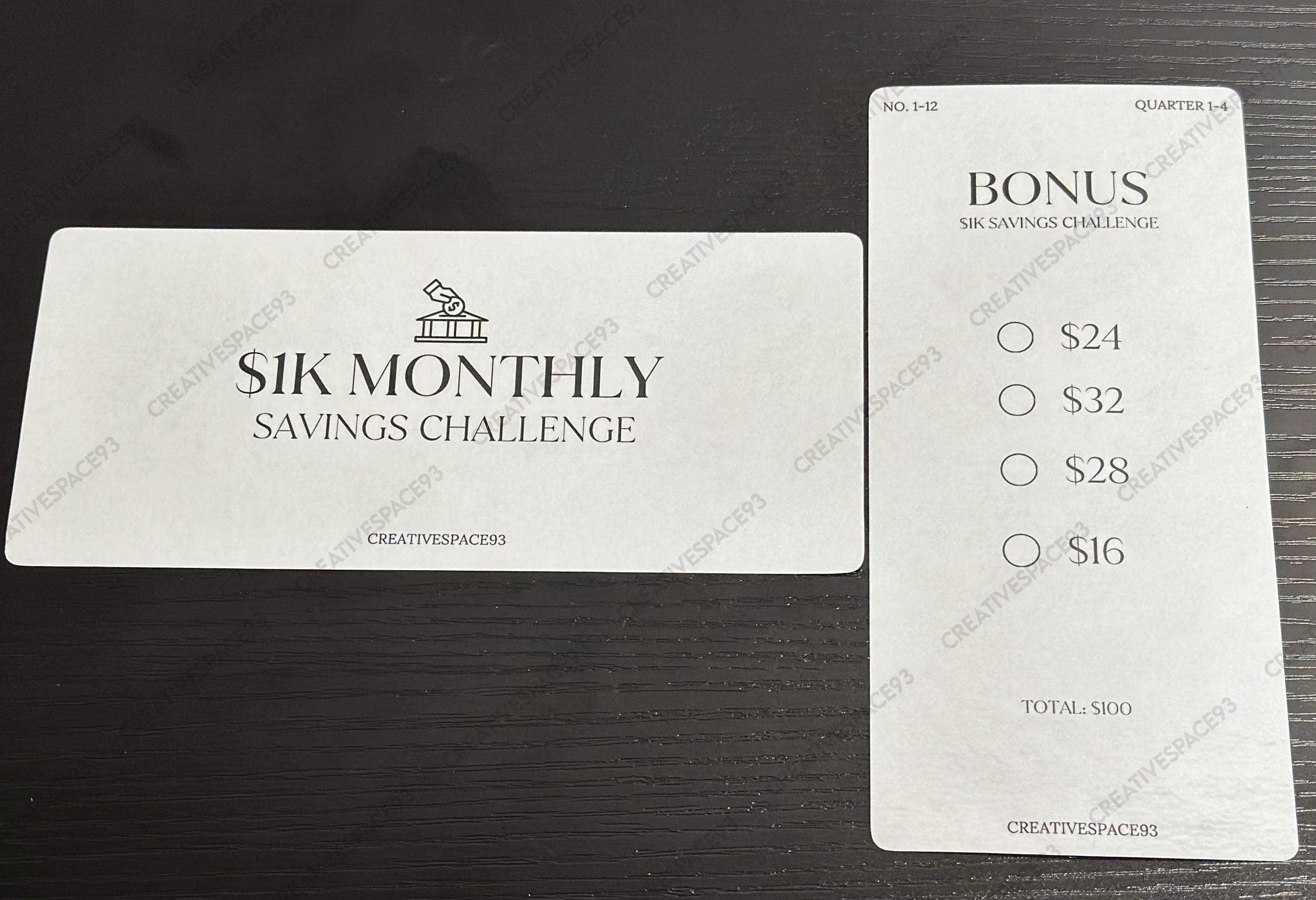 Monthly Yearly Savings Challenge Bundle